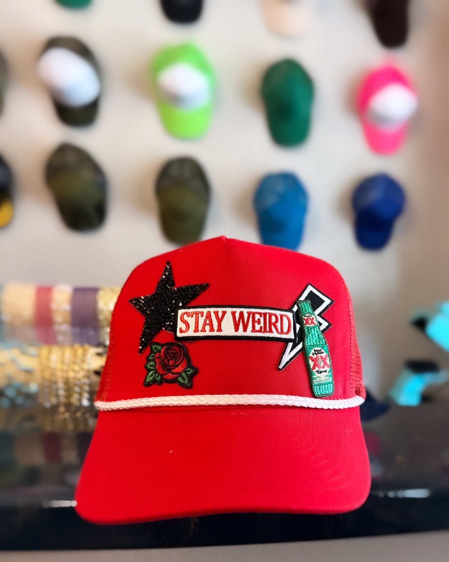 Stay Weird Custom Trucker Hat