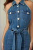 Jeweled Denim Jumpsuit