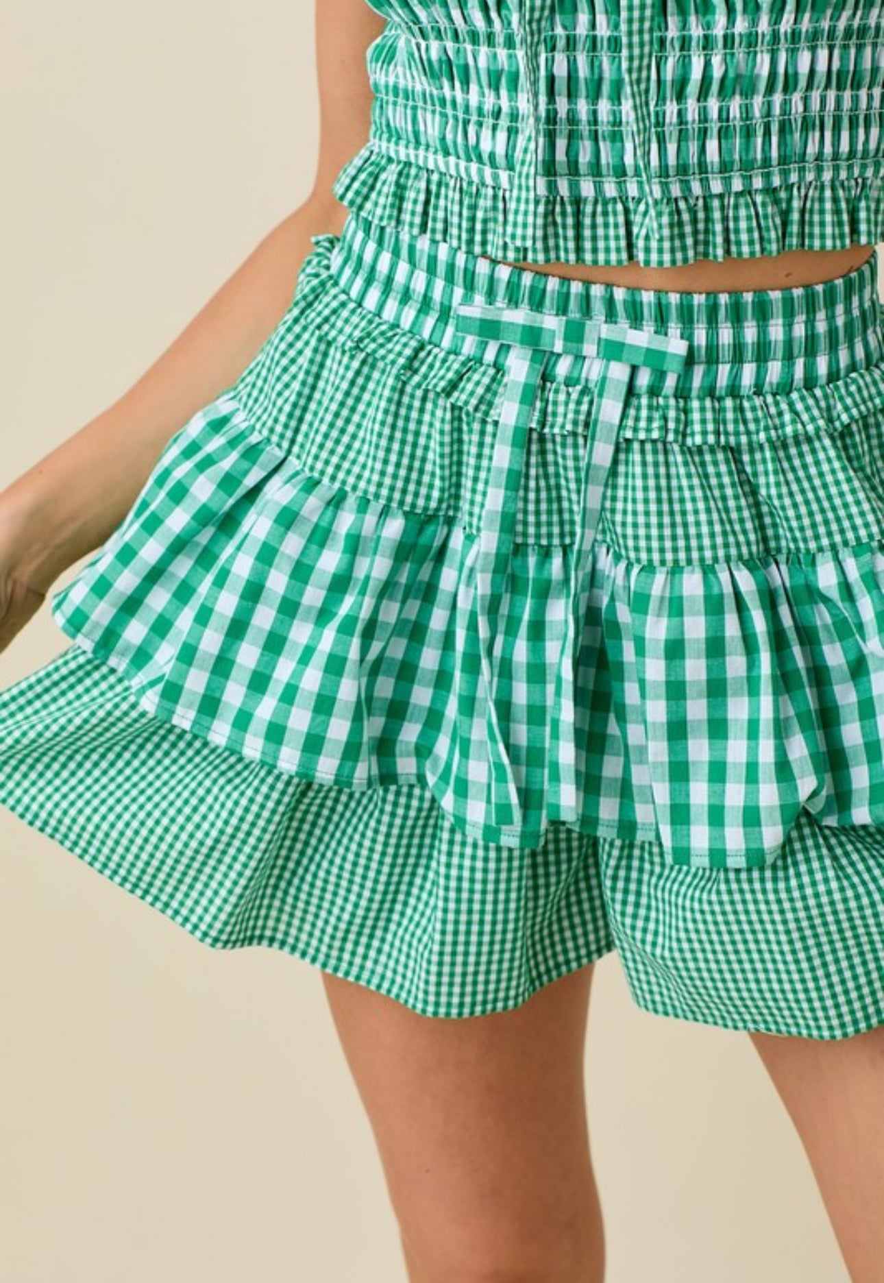 Gingham Ruffle Set