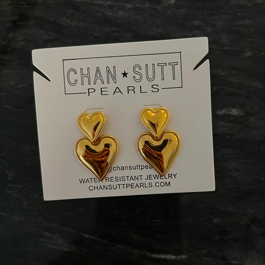 Double Heart Earrings