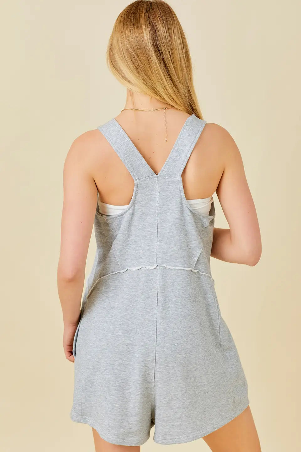 Solid French Terry Romper