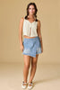 Brandy Side Tie Jean Skort